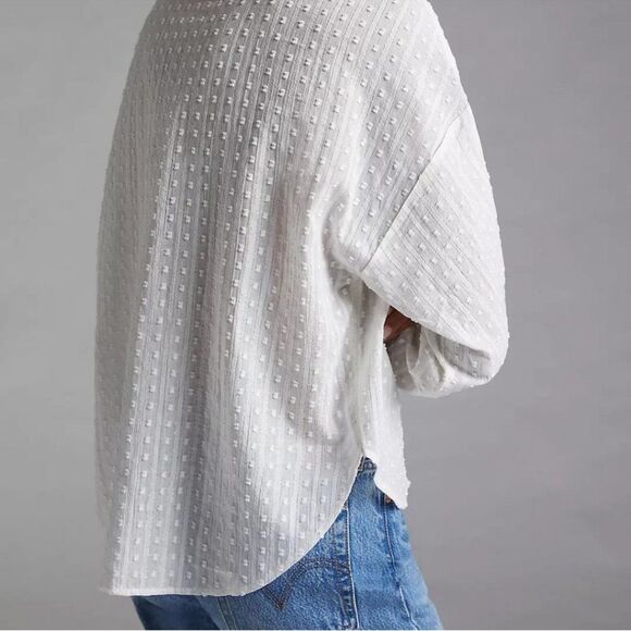 Pilcro White Textured Blouse - Picture 4 of 10